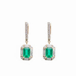 Emerald Diamond Earrings