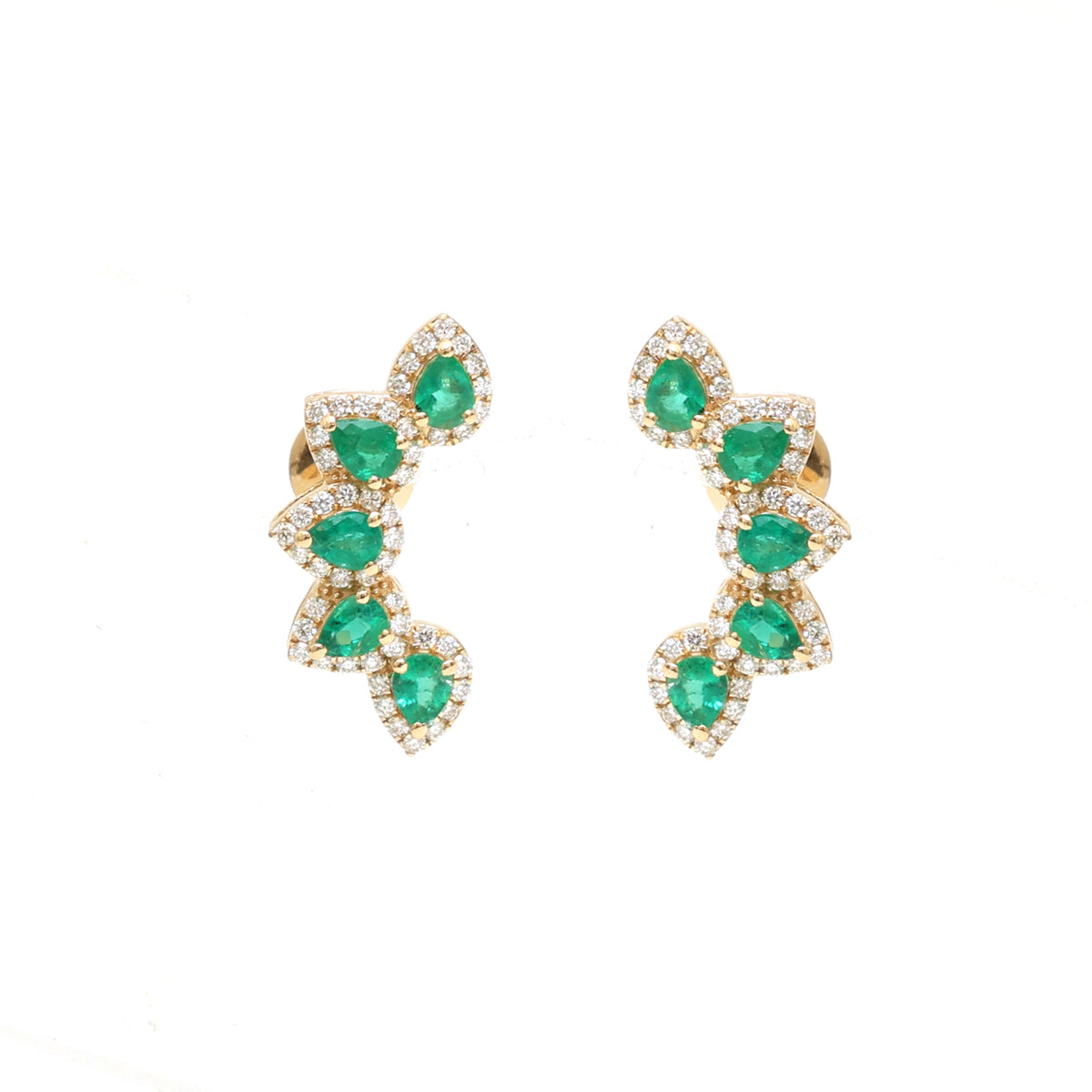 Emerald Diamond Earrings