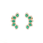 Emerald Diamond Earrings