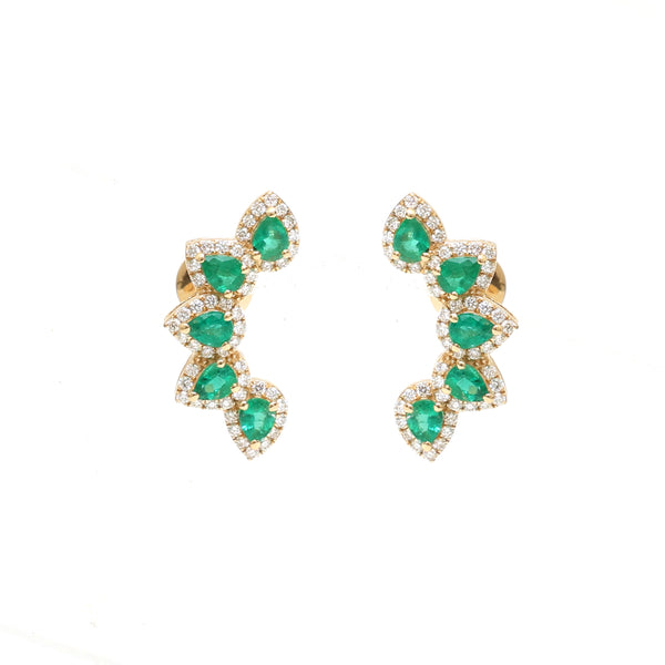 Emerald Diamond Earrings