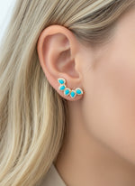 Turquoise Diamond Earring