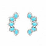 Turquoise Diamond Earring