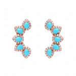 Turquoise Diamond Earring