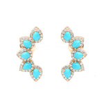 Turquoise Diamond Earring
