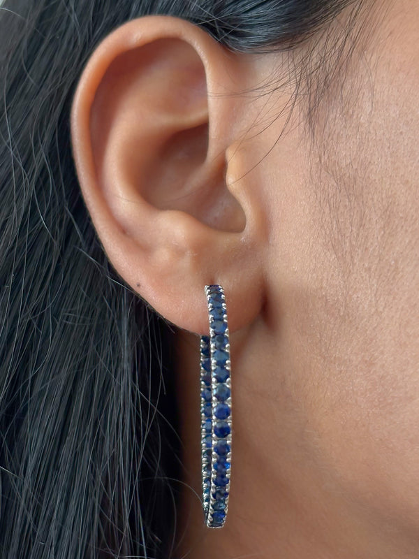 Blue Sapphire Earrings