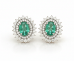 Diamond Emerald Earring