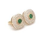 Diamond Emerald Earring