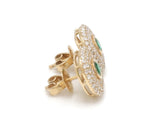 Diamond Emerald Earring