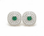 Diamond Emerald Earring