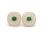 Diamond Emerald Earring