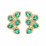 Emerald Diamond Earring