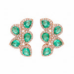 Emerald Diamond Earring