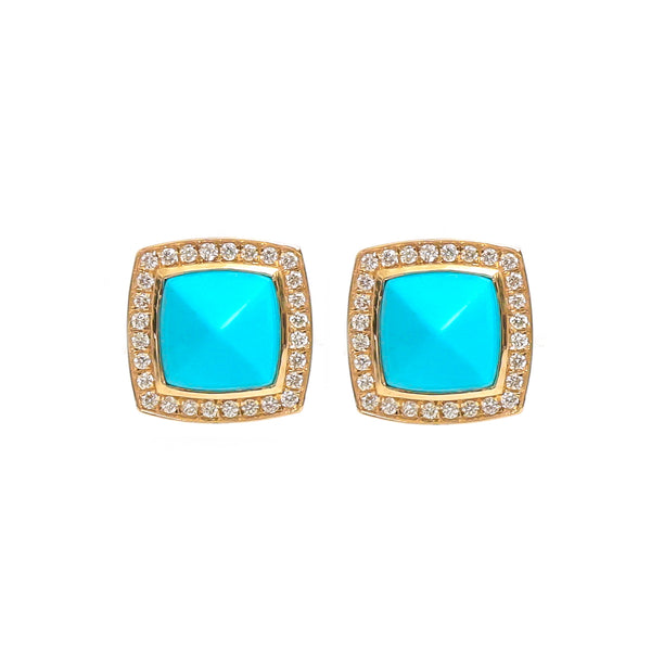 JPERG-3500/9362 Turquoise Diamond Earring