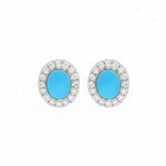 Turquoise Diamond Earring