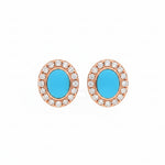 Turquoise Diamond Earring