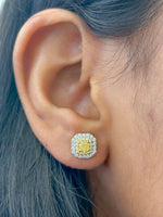 Yellow Diamond Diamond Earrings