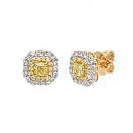Yellow Diamond Diamond Earrings