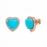 Turquoise Diamond Earring