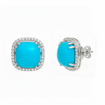 Turquoise Diamond Earring