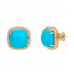 Turquoise Diamond Earring