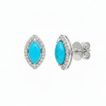 Turquoise Diamond Earring