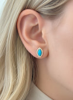 Turquoise Diamond Earring