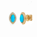Turquoise Diamond Earring