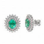 Emerald Diamond Earring