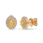 Yellow Diamond Diamond Earrings