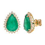 Emerald Diamond Earrings