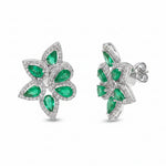 Emerald Diamond Earring