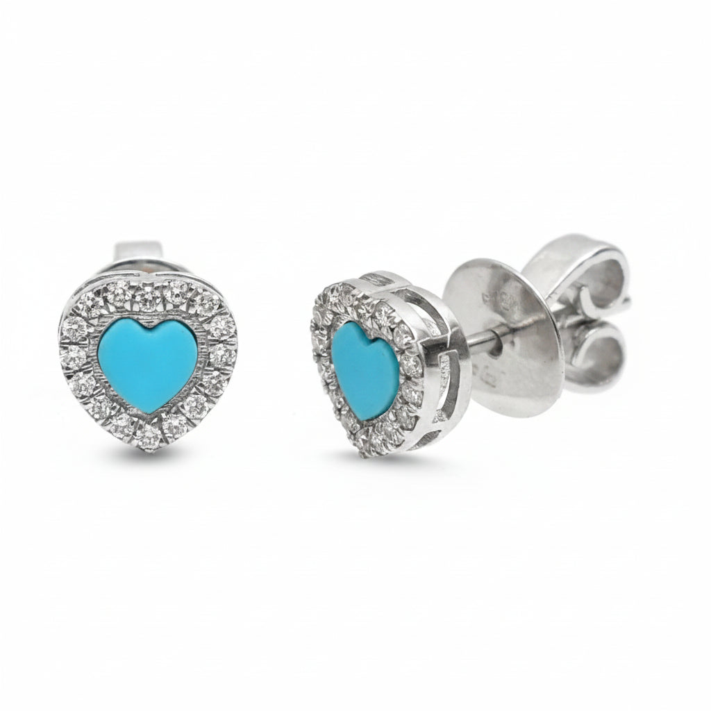 Turquoise Diamond Earring