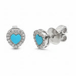 Turquoise Diamond Earring