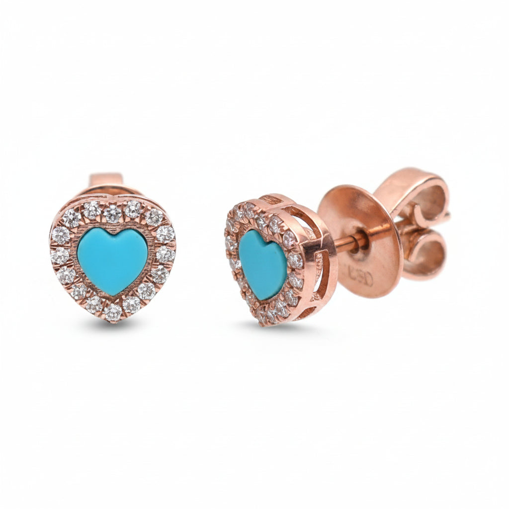 Turquoise Diamond Earring