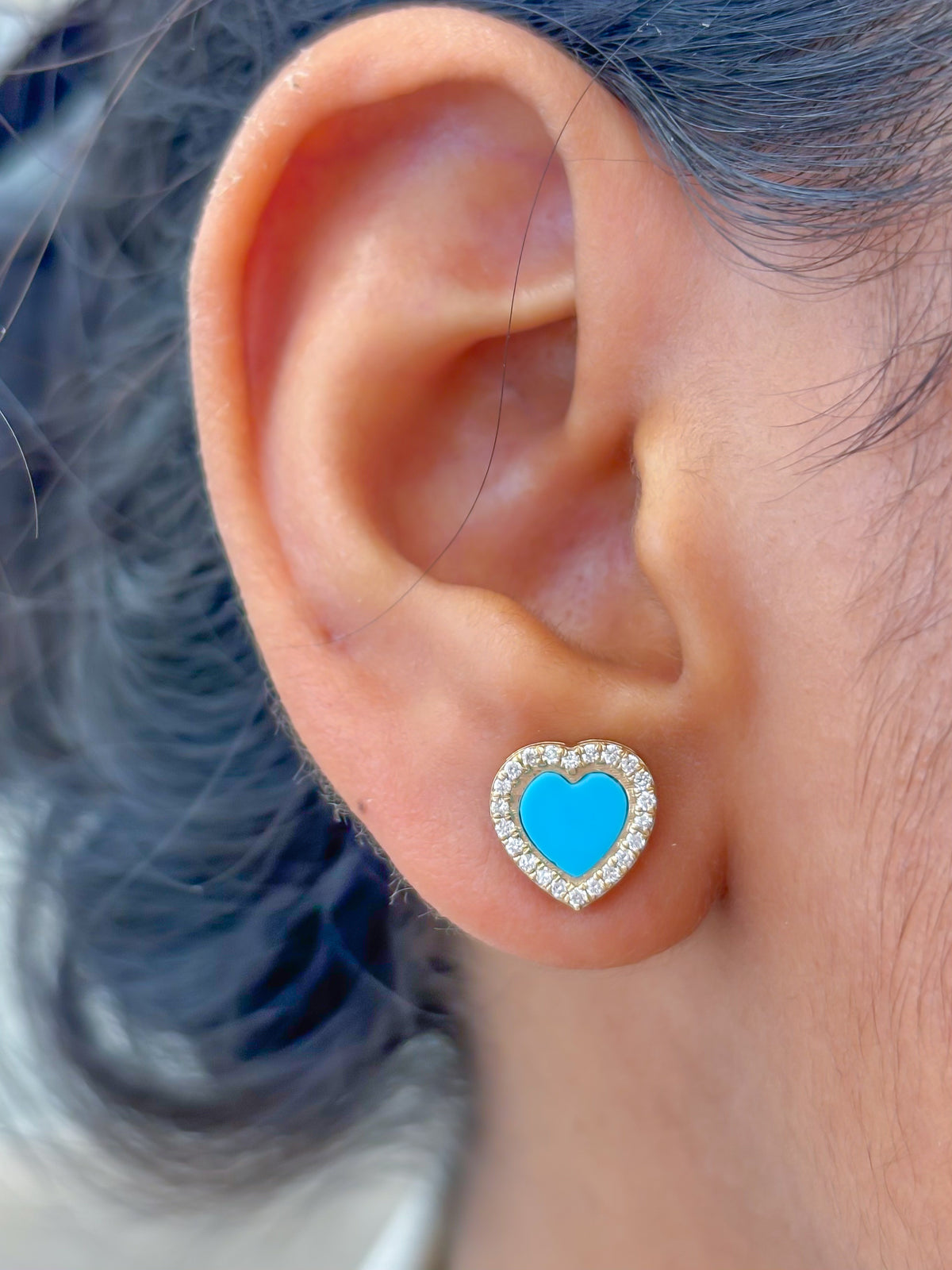 Turquoise Diamond Earrings