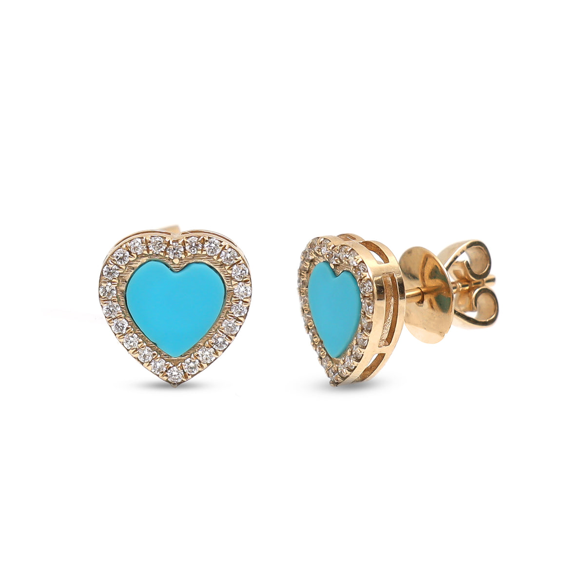 Turquoise Diamond Earrings