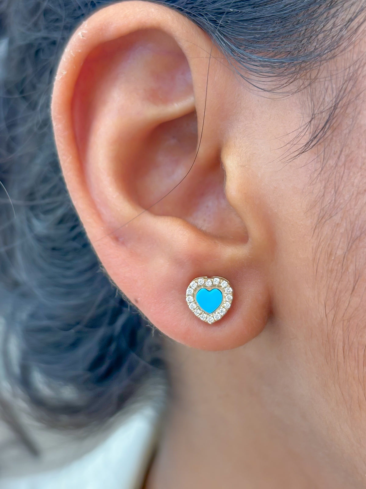 Turquoise Diamond Earrings