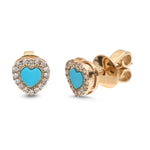 Turquoise Diamond Earrings