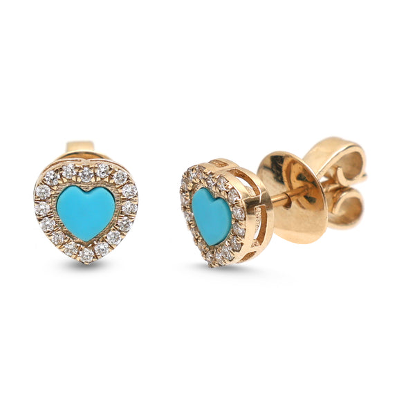 Turquoise Diamond Earrings