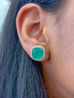 Emerald Diamond Earrings