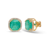 Emerald Diamond Earrings