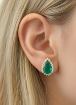Emerald Diamond Earring