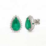 Emerald Diamond Earring