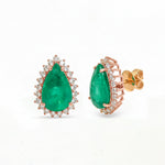 Emerald Diamond Earring
