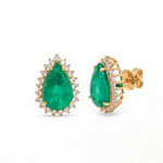 Emerald Diamond Earring