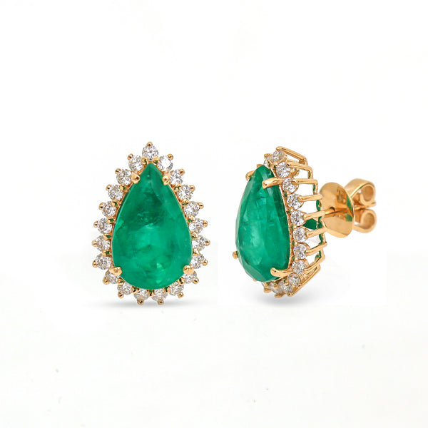 Emerald Diamond Earring