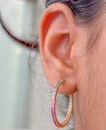 Rainbow Sapphire Earrings
