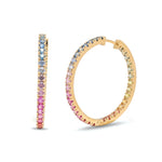 Rainbow Sapphire Earrings