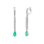 Emerald Diamond Earrings