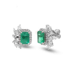 Emerald Diamond Earrings